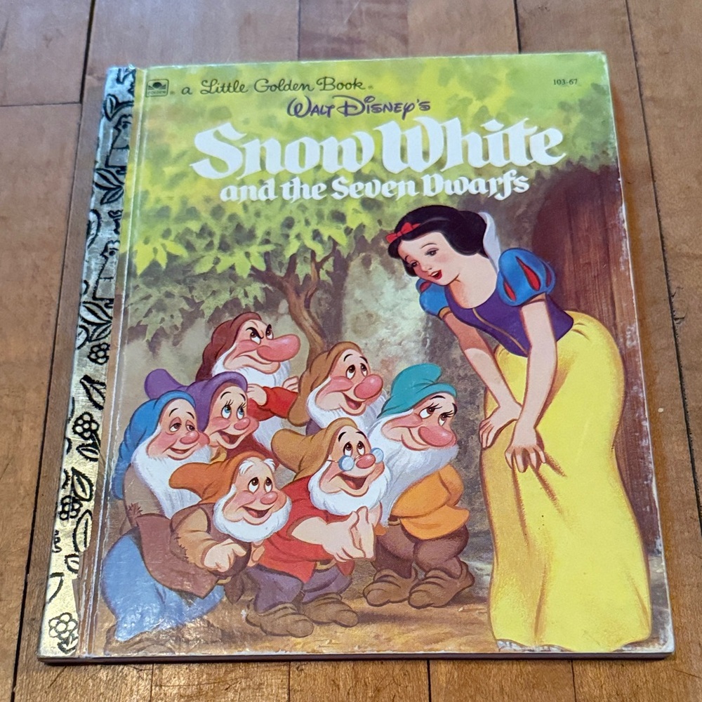 Disney Snow White Little Golden Book - Yellow, Purple, Blue, Red, Peach
